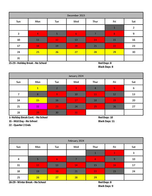 Red/Black Day Breakdown